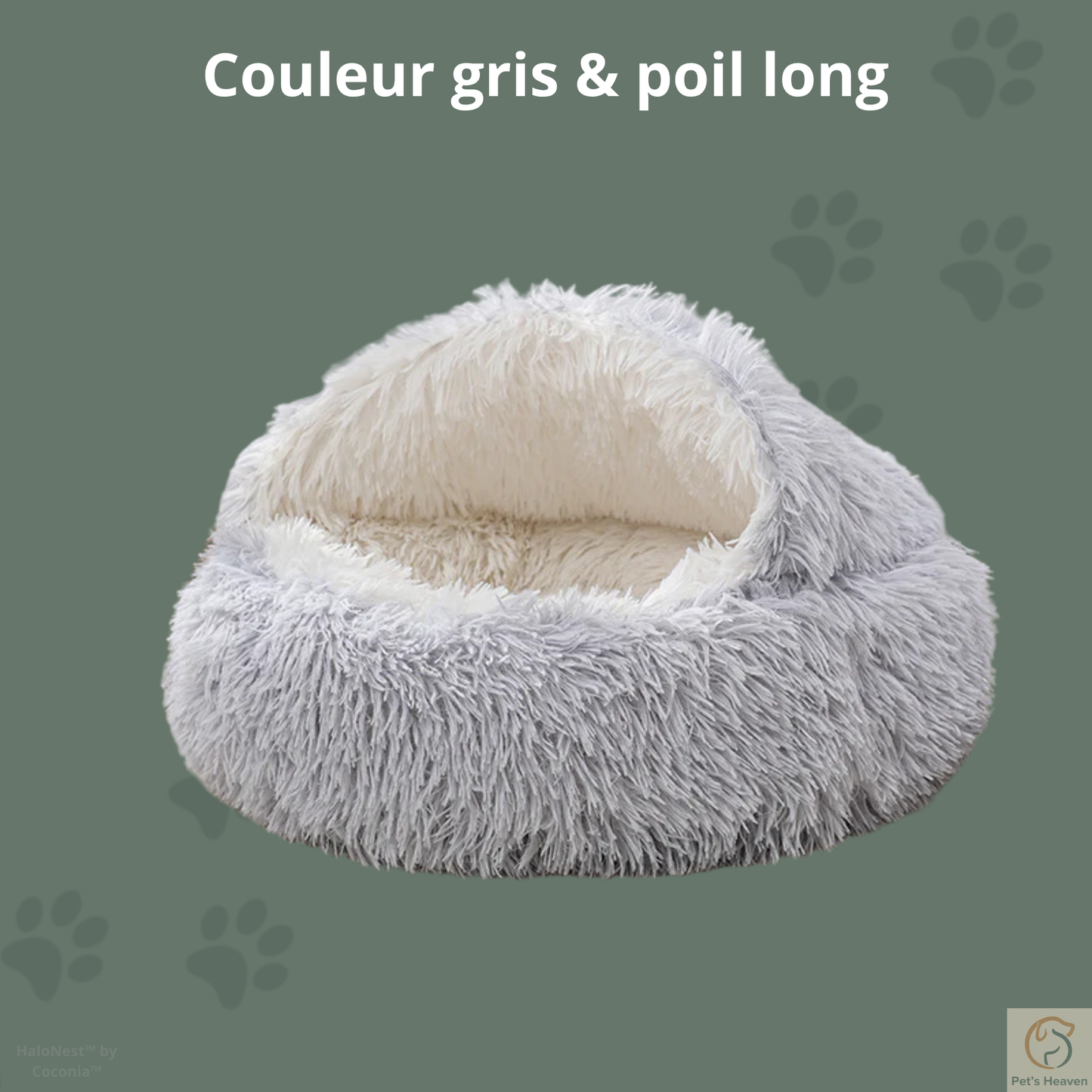 HaloNest™・Panier semi-couvert pour chats et chiens