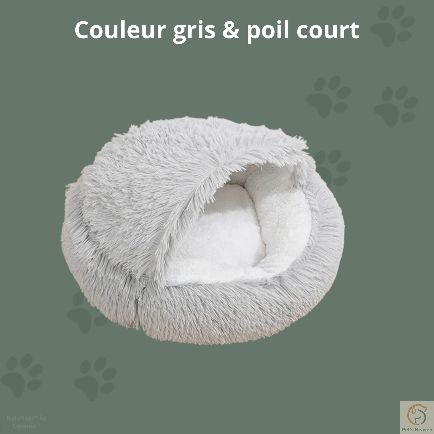 HaloNest™・Panier semi-couvert pour chats et chiens