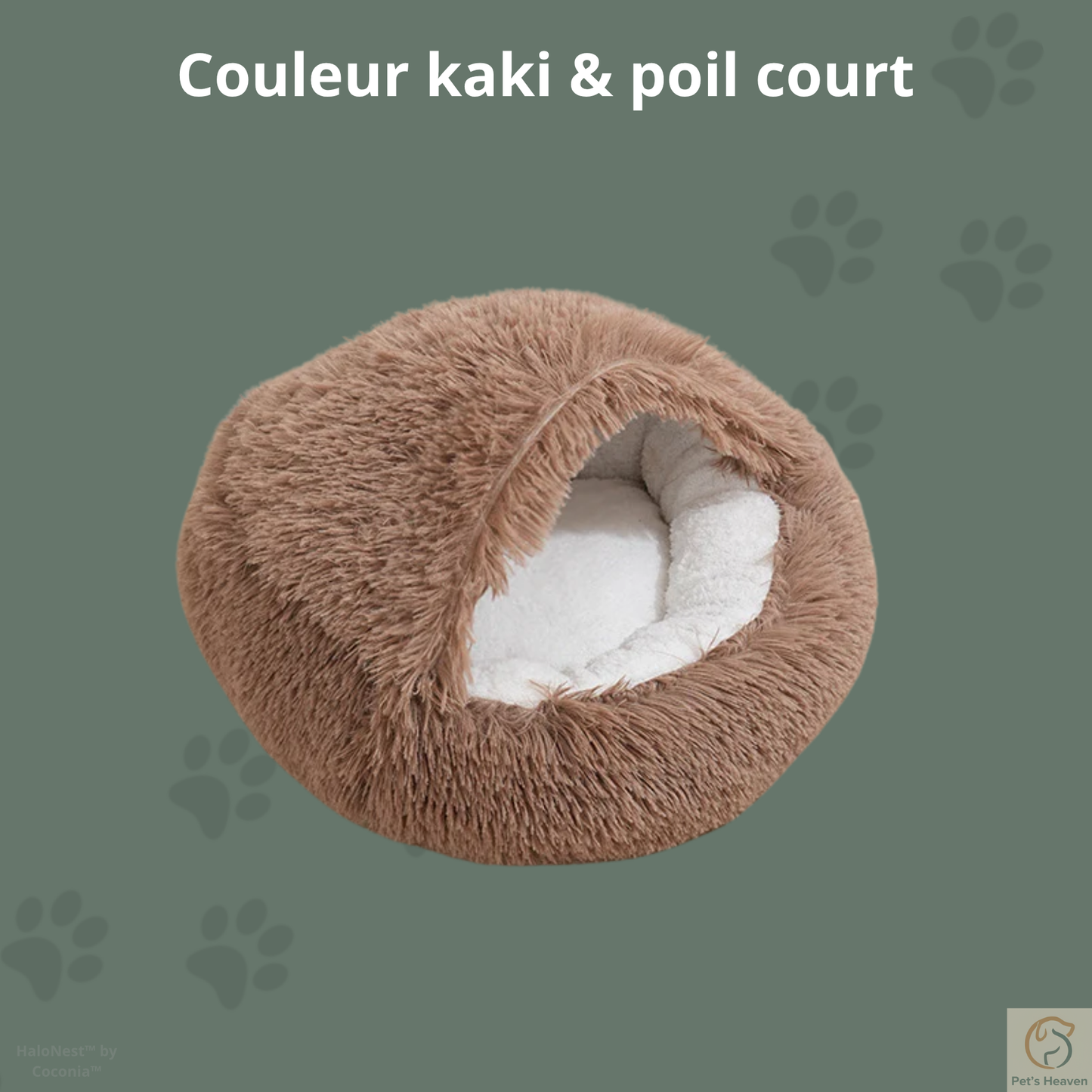 HaloNest™・Panier semi-couvert pour chats et chiens