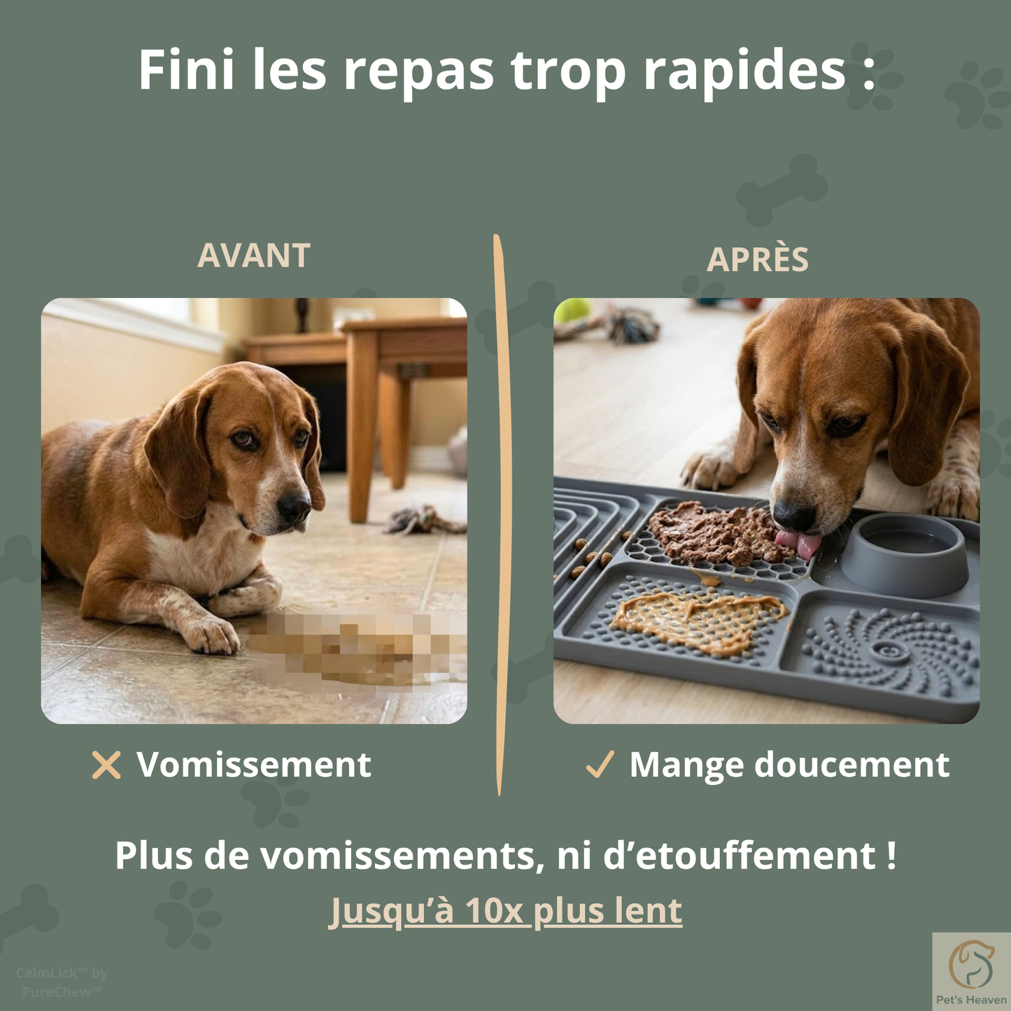 CalmLick™・Tapis de léchage anti-glouton & anti-stress