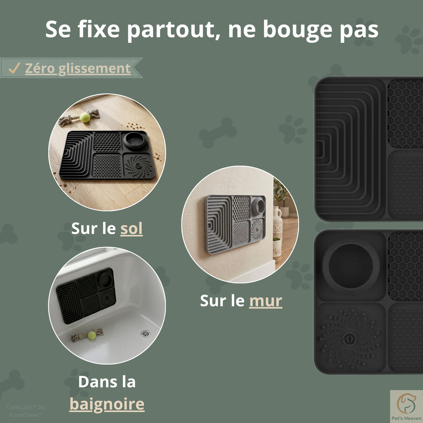 CalmLick™・Tapis de léchage anti-glouton & anti-stress