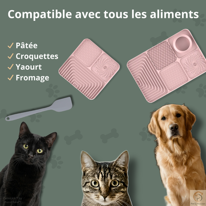 CalmLick™・Tapis de léchage anti-glouton & anti-stress