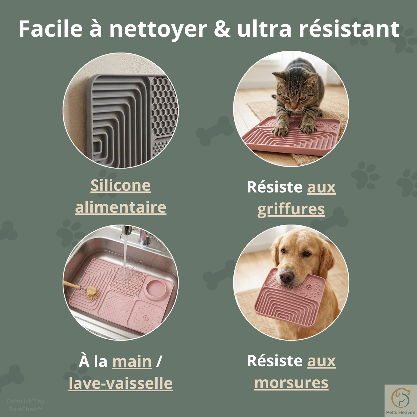 CalmLick™・Tapis de léchage anti-glouton & anti-stress