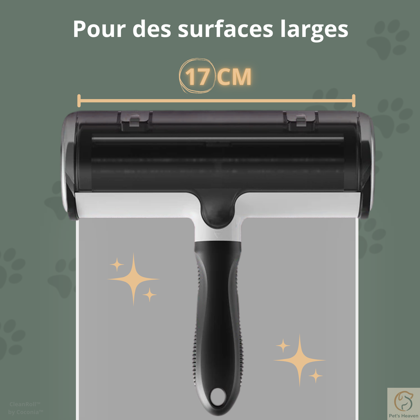 CleanRoll™・Rouleau anti-poils réutilisable