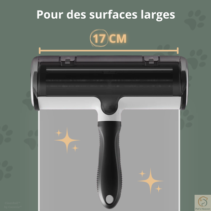 CleanRoll™・Rouleau anti-poils réutilisable