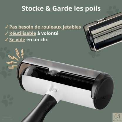 CleanRoll™・Rouleau anti-poils réutilisable