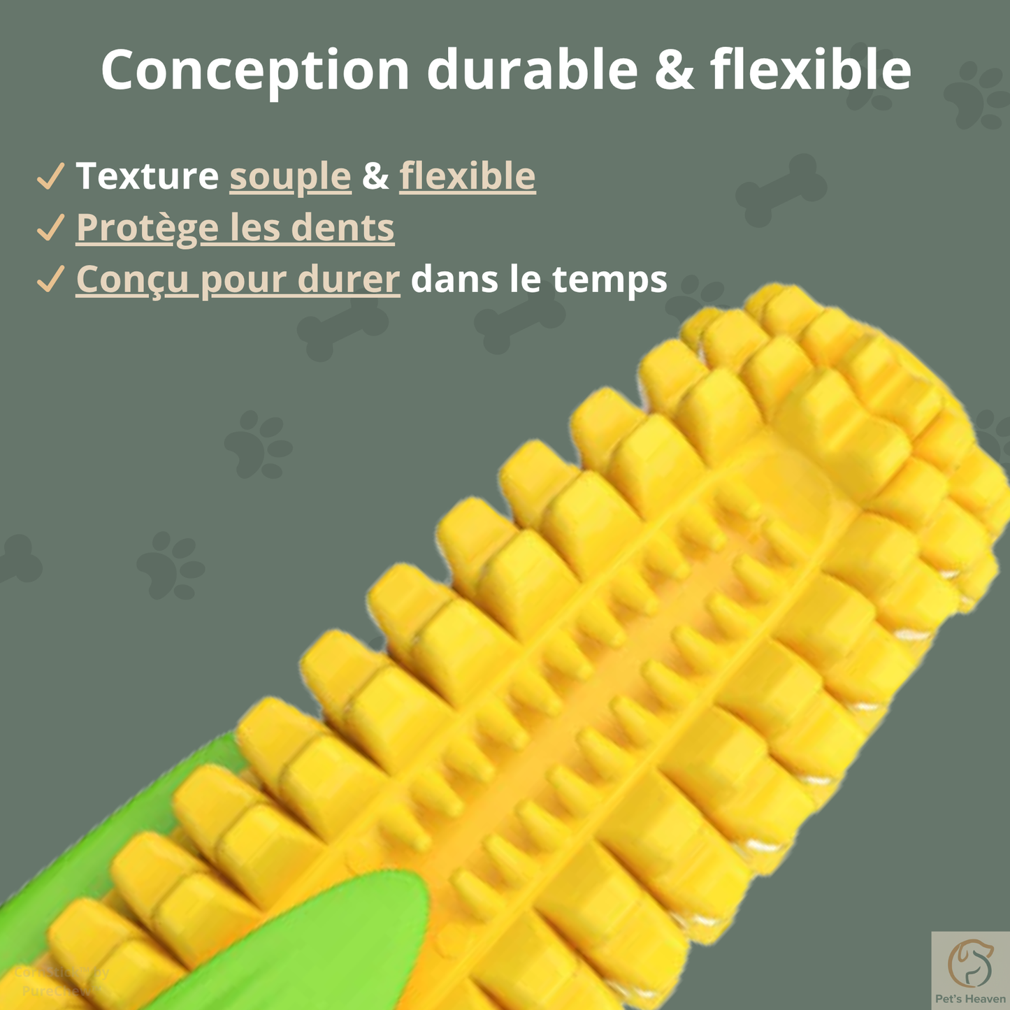 CornStick™・Jouet maïs à mâcher pour chien