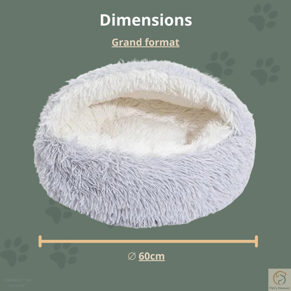 HaloNest™・Panier semi-couvert pour chats et chiens