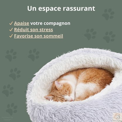 HaloNest™・Panier semi-couvert pour chats et chiens