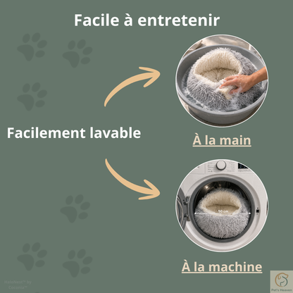 HaloNest™・Panier semi-couvert pour chats et chiens