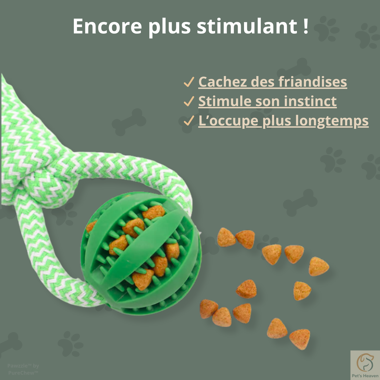 Pawzzle™・Balle Interactive & Friandises pour Chien
