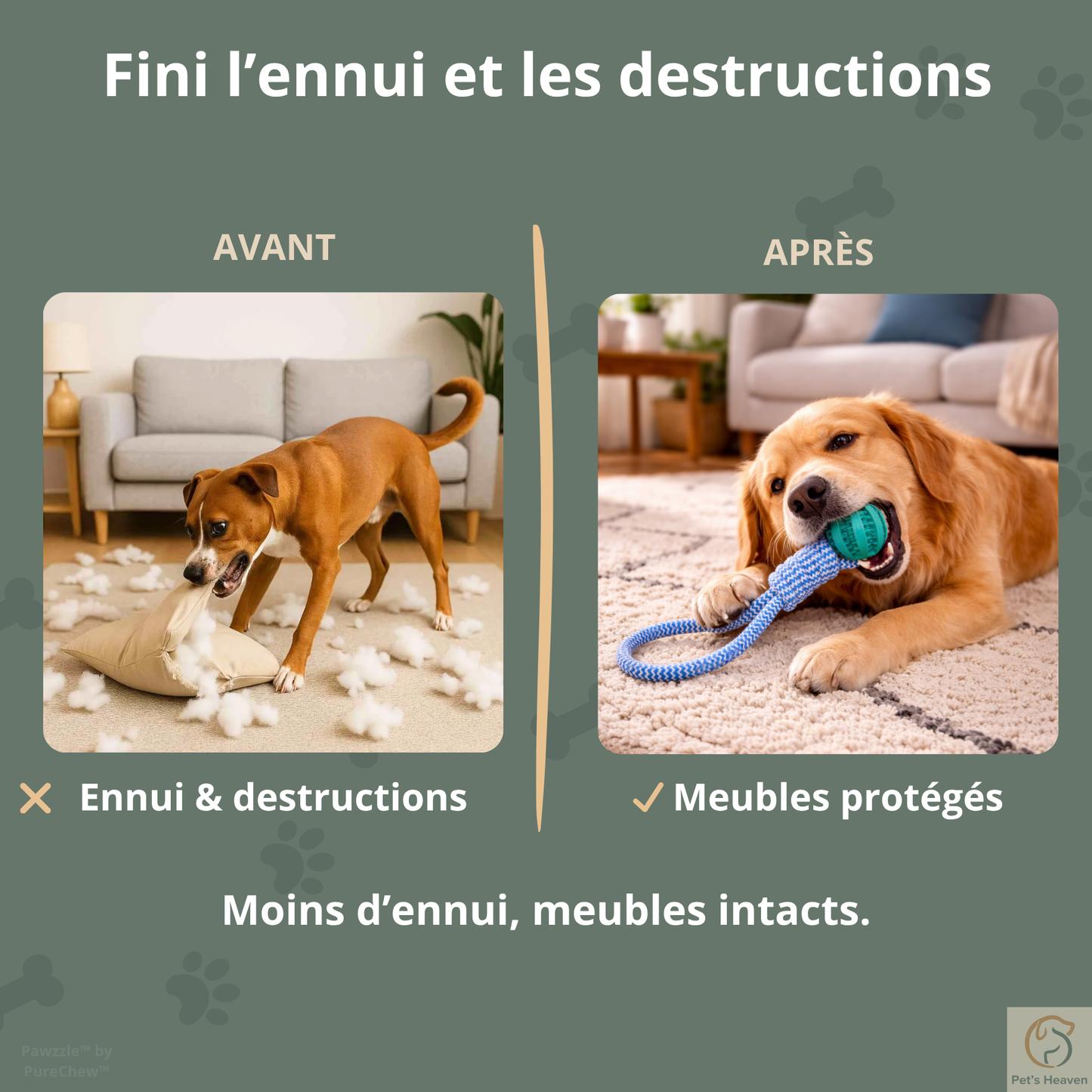 Pawzzle™・Balle Interactive & Friandises pour Chien